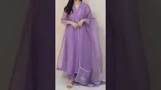 Simple Organza Dress Design 2025