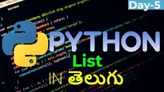 Python Lists Explained: Functions, Examples, and Tips for Beginners#python#pythonprogramming#telugu