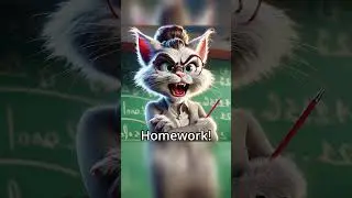 Evil Witch Teacher Humiliates Her Cat Students #catlover #funny #cartoon