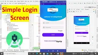 Simple login Screen | Android studio #2 | Android App Login Screen | 2021 Android Login Screen.