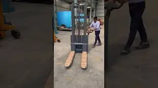 FULLY ELECTRIC WALKIE STYLE STACKER @AltraMaterialHandingEquipment @MrBeast @tseries
