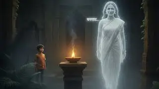 भूतनी की कहानी / आखरी दिया /Ai Cartoon Kahani Aakhir Diya 