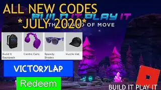 [ROBLOX EVENT] BUILD IT PLAY IT  CODES TO GET CARDIO CANS SPEEDY SHADES HUSTLE HAT & BUILDITBACKPACK