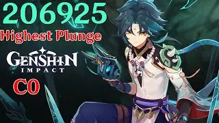 C0 Xiao Highest Plunge Damage Showcase