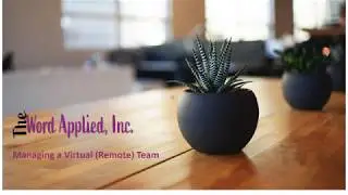 Managing a Virtual Remote Team 101