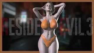 Resident Evil 3 Remake Jill Jill Curvy Orange Bikini Mod - Biohazard 3