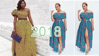 Off Shoulder Ankara Gown Styles 2018