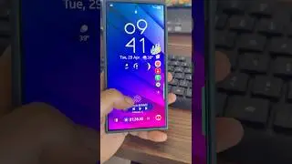 Samsung Galaxy s24 ultra Lock Screen setup and now bar #samsung
