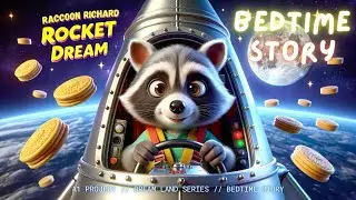 🌙Bedtime Story for Kids👶 : Raccoon Richard's Rocket Dream🌠🦝 | Children's Sleep Aid