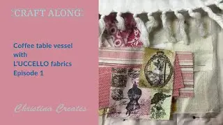 Coffee table vessel with L&rsquo;uccello fabrics Episode 1