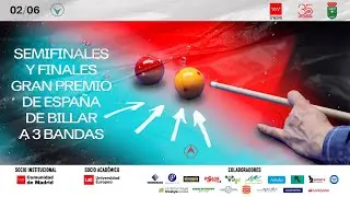 BILLAR - FINALES IX GRAN PREMIO DE ESPAÑA DE BILLAR A3 BANDAS - #Deporte #Madrid #Billar #Directo