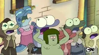 Sam marin Crying but with 3 regular show characters with amphibia pictures