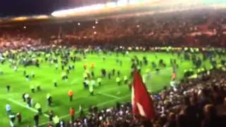 Boro pitch invasion vs brentford farewell jonathon woodgate