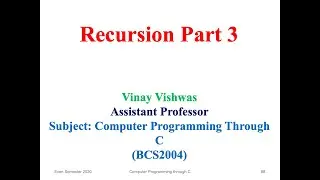 Recursion Part 3