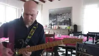 Squier Telecaster Classic Vibe 70's & Vox AC10c1.  Another Blues in G