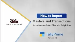 Как импортировать данные с помощью примера файла Excel | TallyHelp