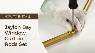 How to Install Jaylon Bay Window Curtain Rods