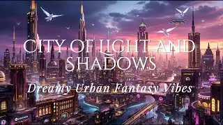 Futuristic Fantasy Cityscape | Peaceful Music & Ambience for Relaxation