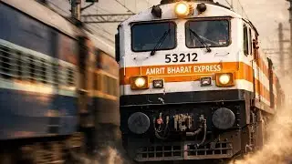 Amrit Bharat Express Overtakes at Full Speed | New Delhi &rarr; Rajendra Nagar Terminal 🚄🔥