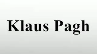 Klaus Pagh