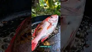 Banana Leaf Grilled Red Snapper 🔥 The Aroma Is Unreal