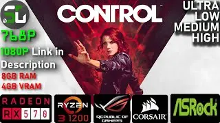 Control RX 570 4GB RYZEN 3 1200