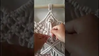 how to make tassel in macrame curtain #shorts #macrametutorial #macrame