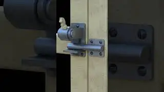 DIY automatic gate lock