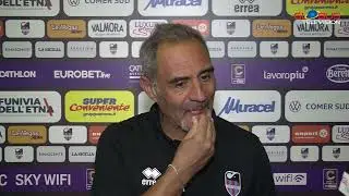 Ai microfoni di GLOBUS Television Mister Toscano post partita #CataniaFC - #SiracusaCalcio1924