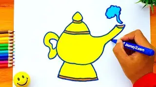 Alauddin ka Chiraag Drawing ✨ | Easy Magic Lamp Sketch for Beginners | Step by Step Drawing Tutorial