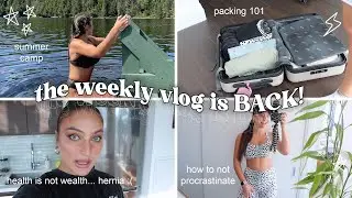 health update (yes i have a hernia), going to adult summer camp + more (weekly vlog)