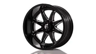 Fuel  Hammer Wheel by Fuel Off Road Wheels Gloss Black Milled 22x12 Wheels By Hot Tracks