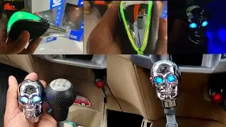 Honda City Skull Gear Knob | Blue Atmosphere light | Best Car Accessories | Gear Knob Design |