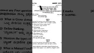 4th sem b.com FEIA 2023 question.paper myaore university
