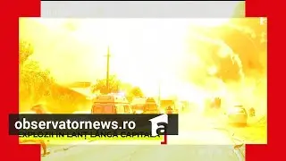 Explozie &icirc;n Crevedia: momentul celei de-a doua deflagraţii