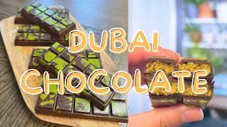 I tried to make the viral Dubai chocolate.. with Matcha