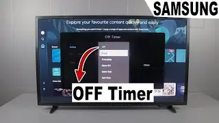 How to Set Timer OFF Setting on SAMSUNG Smart TV