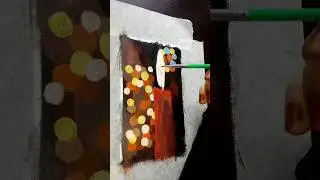 Christmas candle painting|acrilic painting#art#painting#easy#acrilico#candle#xmas