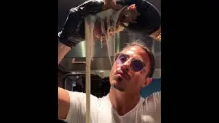Salt bae made it cheese 🧀 beef 🥩 eggs 🥚 burger 🍔