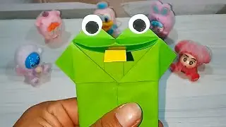 Origami Katak Bicara 🐸 | Bisa Buka Tutup Mulut ! Talking Frog Origami 🐸 | Moving Mouth Paper Craft !