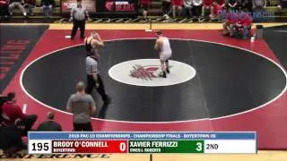 2016-02-20 195 lbs Xavier Ferrizzi (Owen J. Roberts) vs Brody O'Connell (Boyertown)