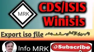 How to Export ISO file in CDS/ISIS |winisis backup file for data security.