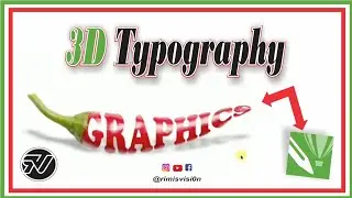 Professional 3D Typography in Coreldraw | Red Chilli Design | #3dtypography #3dlogo #redchilli