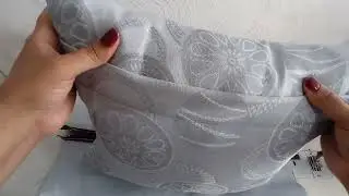 Funda para COJÍN TUTORIAL Paso a Paso, con cremallera o zipper escondido, cojínes decorativos.