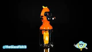 Jon Fischbach Orange/Peacock Smoking Chimp Rig