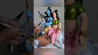 Mahashivratri Special | Shiv parwati idol colour and decoration | Apna Multi Talent #Shorts