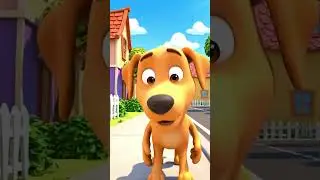 🐶 The Dog Who Barked at His Shadow 🌟#shorts