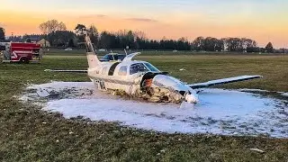 Crash of Piper Malibu Mirage During Power-Off 180&deg; Landing