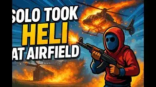 No Team, No Problem&hellip; Solo Heli Airfield Takeover (Vanilla Rust)