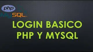 Login  php y mysql basico